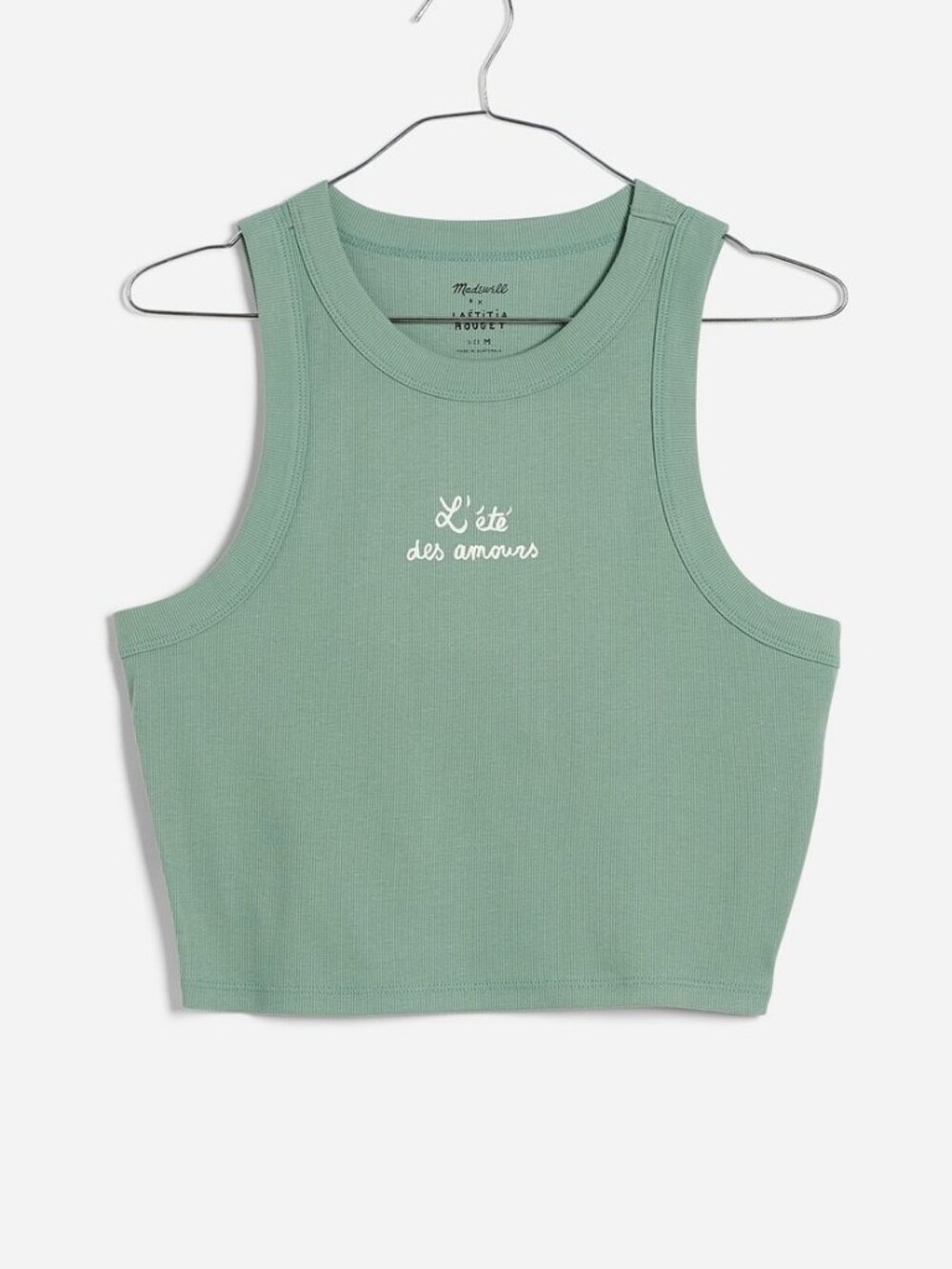 Madewell x Laetitia Rouget Graphic Supima® Rib Crop Tank